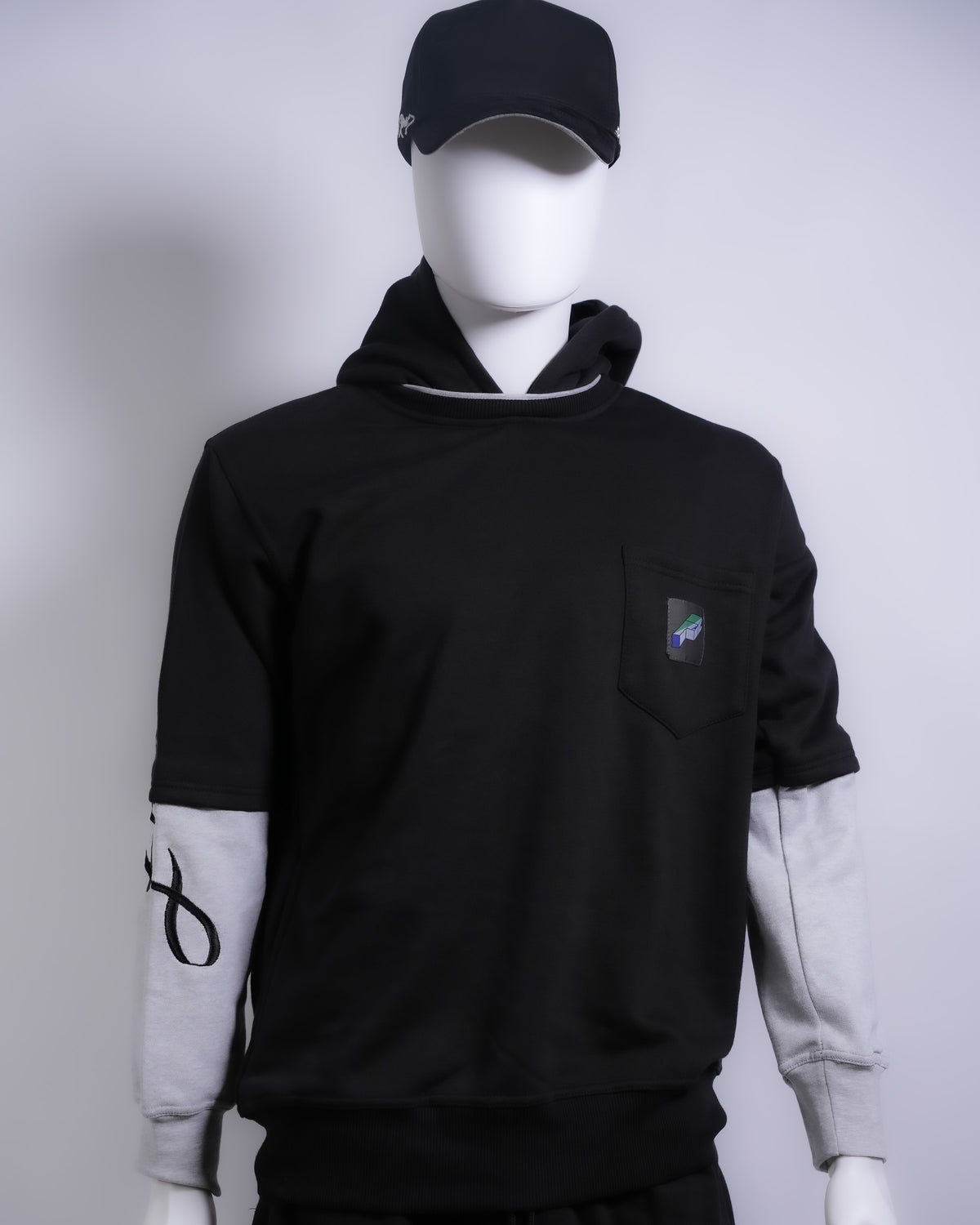 Layered Gee Hoody(black)