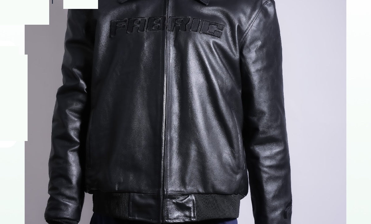 Team Rootz Leather Bomber front
