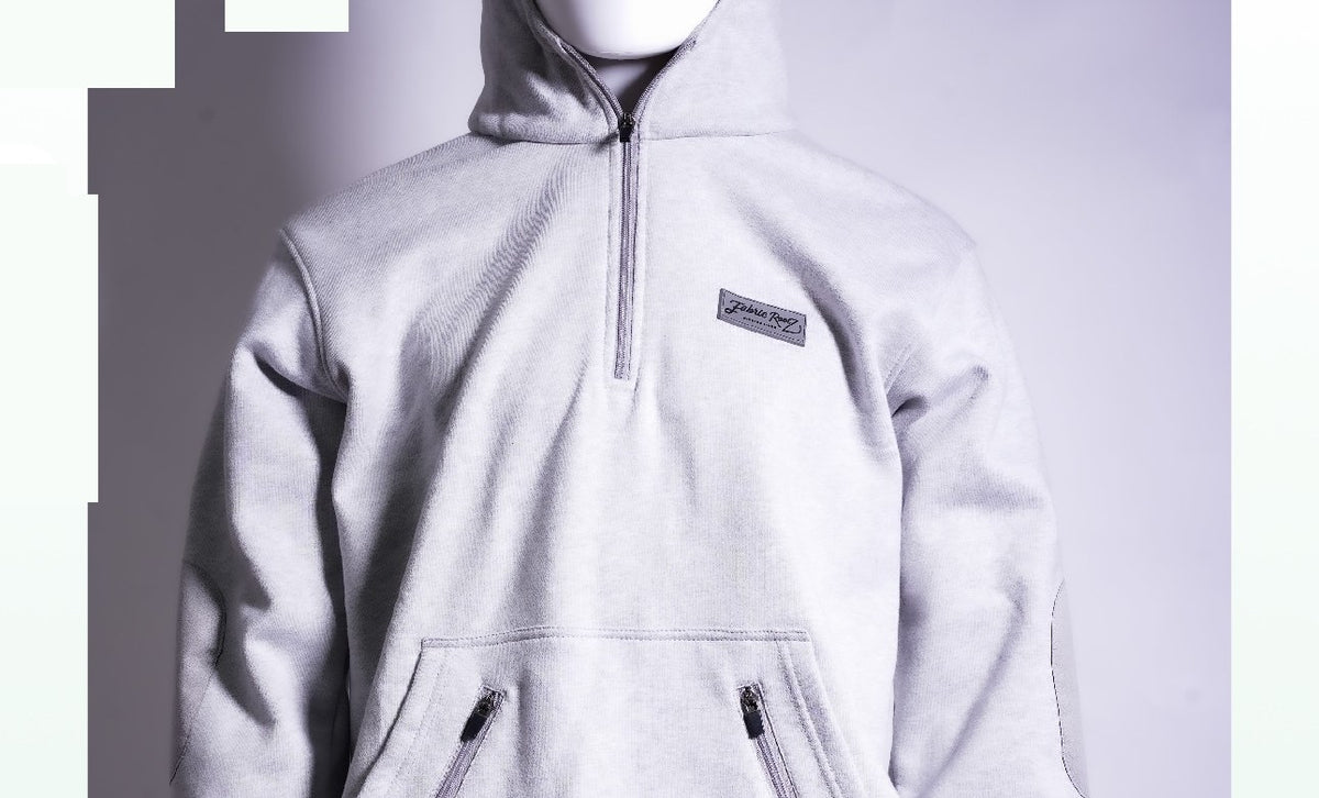 Smooth Operator Quarterzip Hoody grey front