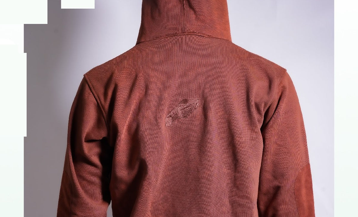 Smooth Operator Quarterzip Hoody rust back