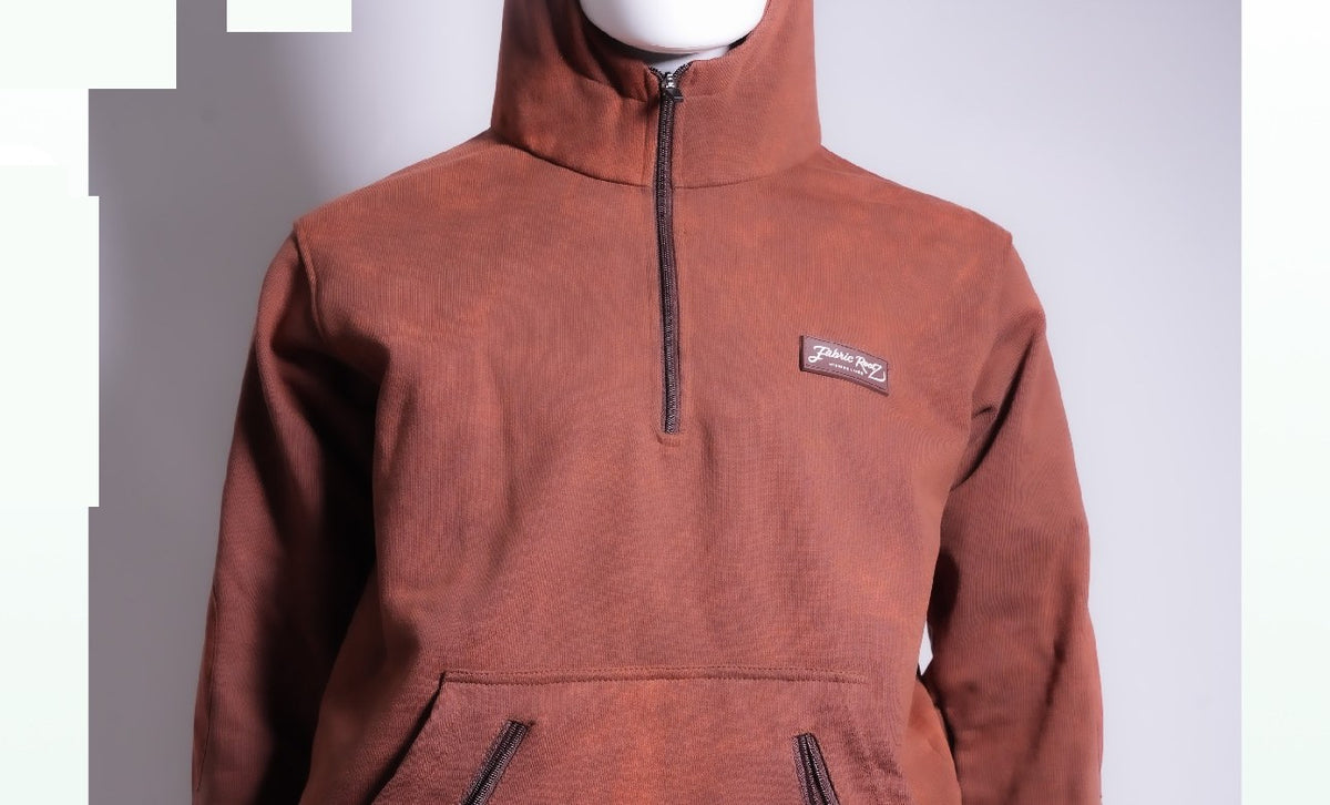 Smooth Operator Quarterzip Hoody rust front