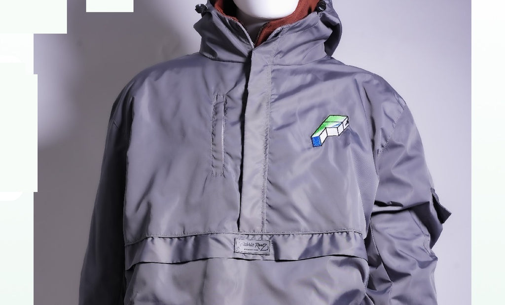 Nyc Track Quarter Zip Jacket grey front
